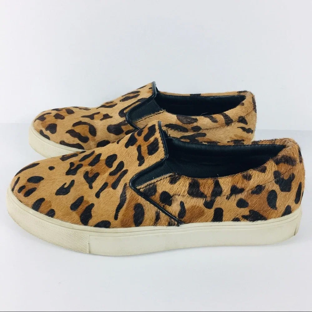 Steve Madden Animal print slip ons women's size 6